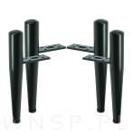 Noga stalowa PIN 15 CM, z blachą montażową, czarna - 4