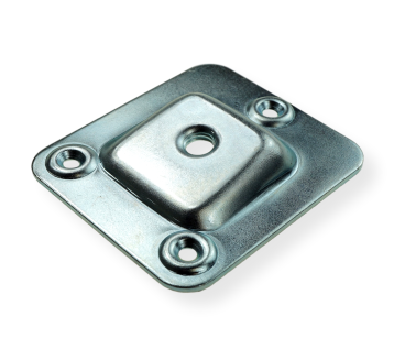 Łącznik do nogi ukośnej, 3 otworowy 66 X 58 mm z gwintem M8