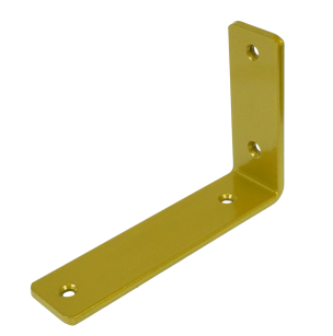 Nowoczesny wspornik srebrny do półki meblowej loft L 15 x 10 cm