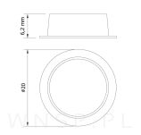 20 X 6.2 mm- Odbojnik do drzwiczek - 2