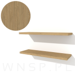2x Półki do ściany, konsol, wsporników ściennych z płyty w dekorze dębu, 650 x 150 x 18 mm - 5