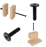 M6 X 25 mm metryczny na imbus 4 mm, czarny - 6