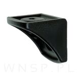 Kątownik pojedynczy 24 X 24 mm tworzywowy czarny - 4