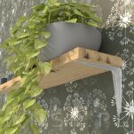 20x Wsporników do półki ściennej 410 x 360 mm, w kolorze białym - 3