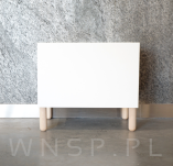 Nóżka bukowa surowa 15 cm, walcowa 45 mm z blachą - 6