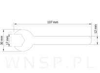 Klucz pod nakrętkę M10 ( 17 mm ), opakowanie 100 szt. - 2