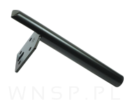 Noga stalowa PIN 18 CM, z blachą montażową, czarna - 6