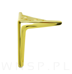 Noga meblowa typ V 18 CM mosiądz, złota - 4