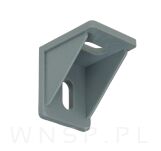 Kątownik wewnętrzny 25 x 30 mm, tworzywowy otwory fasolkowe, szary - 3