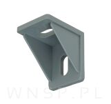 Kątownik wewnętrzny 25 x 30 mm, tworzywowy otwory fasolkowe, szary - 2