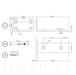 Zestaw 4 nowoczesnych wsporników do półki meblowej 125 mm, czarny - 2