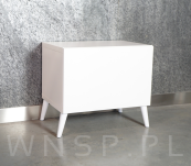 Zestaw nóżki skośne 15 CM, białe, ze szpilką M8 X 25 MM + Blachy - 3