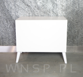 Zestaw nóżki skośne 15 CM, białe, ze szpilką M8 X 25 MM + Blachy - 9