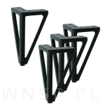 Noga meblowa stalowa 15 CM, czarna - 4