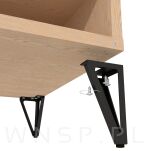 Noga meblowa stalowa 15 CM, czarna - 7