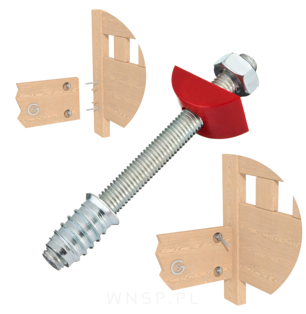 Złącze maxi Moon line ver. M10, pod otwór Ø 35 mm