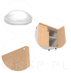 Odbojniki silikonowe samoprzylepne do drzwi mebli szuflad nóżki fi 10 x 3 mm - 6