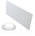 Odbojniki silikonowe samoprzylepne do drzwi mebli szuflad nóżki fi 10 x 3 mm - 3