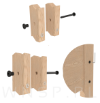 Wkręt meblowy do mebli połączeń 10 szt., Śruba M8 x 30 mm czarna, na imbus - 7