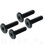 Wkręt meblowy do mebli połączeń 10 szt., Śruba M8 x 30 mm czarna, na imbus - 6