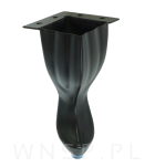 Noga meblowa nowoczesna typ Glamour 14,5 cm, czarna - 4