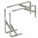 Wspornik do półki ściennej ze wzmocnieniem, 250 x 153 x 25 mm - 8