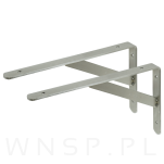 Wspornik do półki ściennej ze wzmocnieniem, 250 x 153 x 25 mm - 6