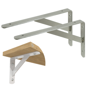 Wspornik do półki ściennej ze wzmocnieniem, 250 x 153 x 25 mm