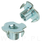 Nakrętka pazurkowa M8 x 11 mm, kłowa stalowa 100 sztuk kotwa wbijana do drewna - 4