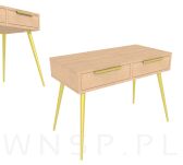 Uchwyt krawędziowy Lyon złoty, rozstaw 160 mm - 5