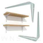 Wspornik do półki ściennej 150 x 125 mm, biały - 2