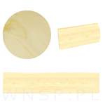 Listwa ścienna, na haczyki lub wieszaki 375 x 80 x 18 mm, lakier bezbarwny - 3