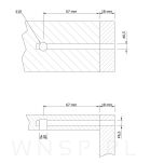 4x złącze do łóżka śruba młoteczkowa połączenie mebli M6/90 - 3