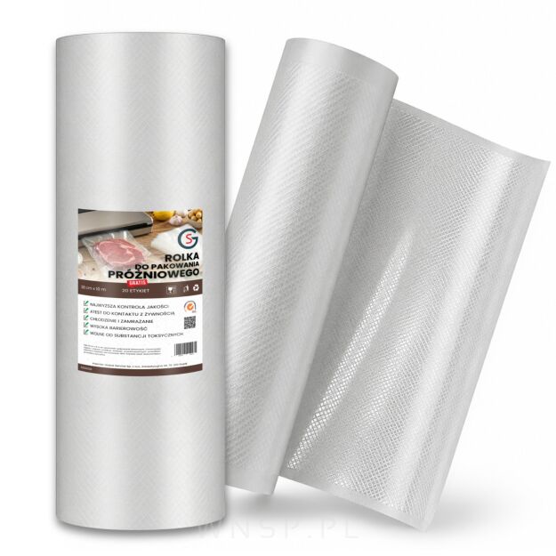 28 CM X 10 M - Moletowana rolka do pakowania próżniowego
