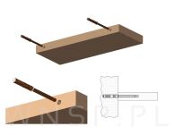 Ramie niewidoczne fi 14 X 140 mm - 3