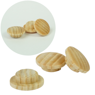Zaślepki drewniane 20 sztuk do otworu Ø 10 mm jesion, surowe