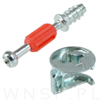 Złącze meblowe połączenie mimośrodowe 10 kpl. zaczep 28 mm, komplet złącza do mebli - 3