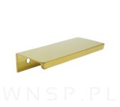 Uchwyt krawędziowy Nicea mosiądz, rozstaw 64  mm - 2