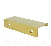 Uchwyt krawędziowy Nicea mosiądz, rozstaw 64  mm - 4
