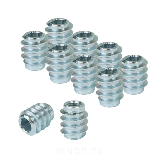 Mufa M6 X 15 mm, wkręcana na imbus
