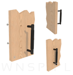 Uchwyt czarny karbowany  96 mm - 4
