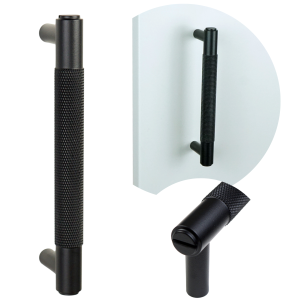 Uchwyt czarny karbowany  96 mm