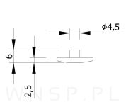 Zaślepki drewniane z bolcem Ø17 mm Jesion - 5
