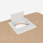 Przepust do kabli Ø 80 mm, tworzywowy - biały - 4