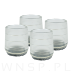 Ślizgacz ochronny PVC okrągły na nogę Ø 28 mm transparentny, z filcem - 2