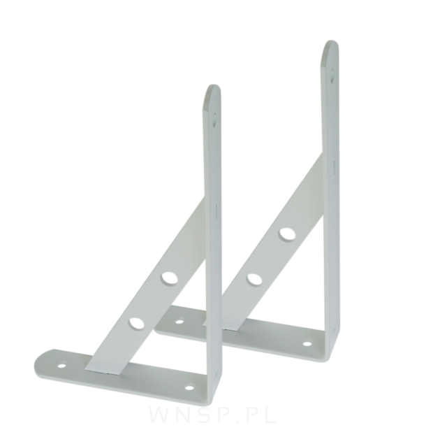 Wspornik 2 sztuki, konsola do półki ściennej, wiszącej 200 x 125 x 25 mm