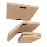 Zawias maszynowy do wkładek stołu 6 otworowy, 80 x 30 mm, czarny - 5