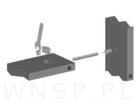 Podkładka półksiężyc pod otwór fi 40 mm, ocynk biały - 8