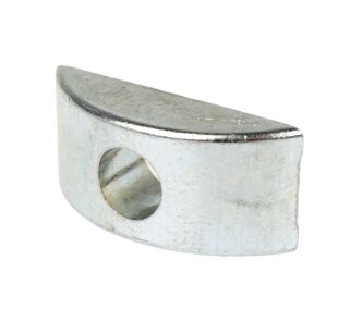 Podkładka półksiężyc pod otwór fi 40 mm, ocynk biały