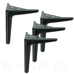 Noga meblowa szpilka typ V 18 CM czarny mat - 9